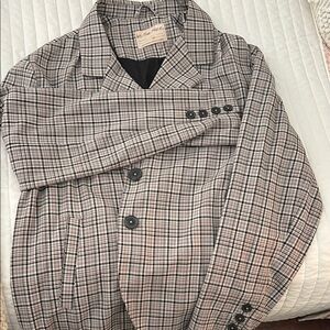 We the Free Plaid Blazer